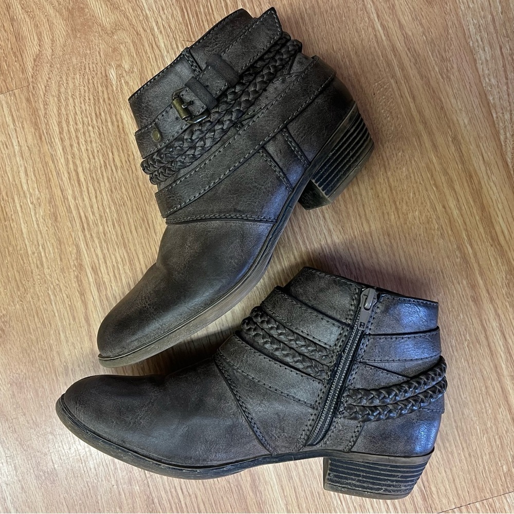 Sugar Women's Brown Ankle Boots Sz 7.5